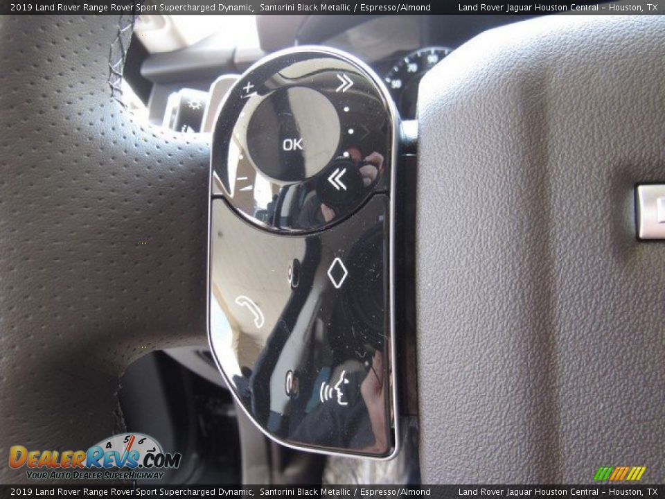 2019 Land Rover Range Rover Sport Supercharged Dynamic Santorini Black Metallic / Espresso/Almond Photo #27