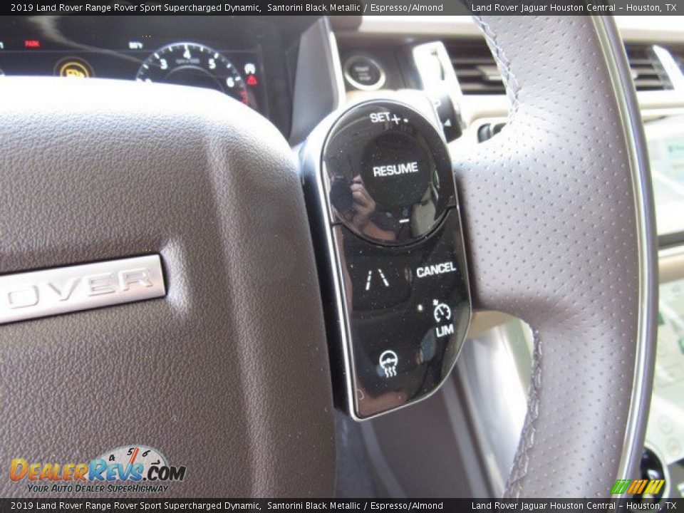 2019 Land Rover Range Rover Sport Supercharged Dynamic Santorini Black Metallic / Espresso/Almond Photo #28