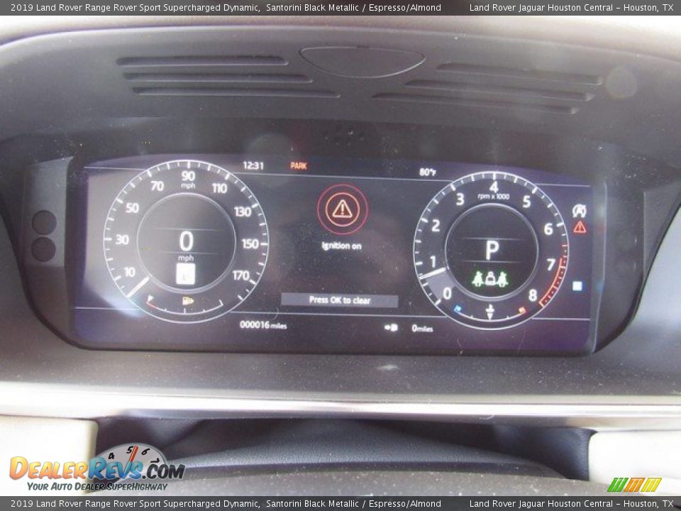2019 Land Rover Range Rover Sport Supercharged Dynamic Santorini Black Metallic / Espresso/Almond Photo #29