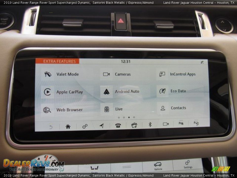 2019 Land Rover Range Rover Sport Supercharged Dynamic Santorini Black Metallic / Espresso/Almond Photo #31
