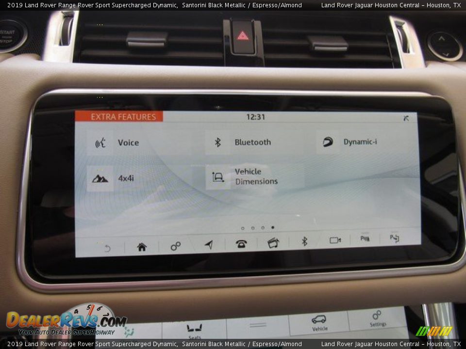 2019 Land Rover Range Rover Sport Supercharged Dynamic Santorini Black Metallic / Espresso/Almond Photo #32