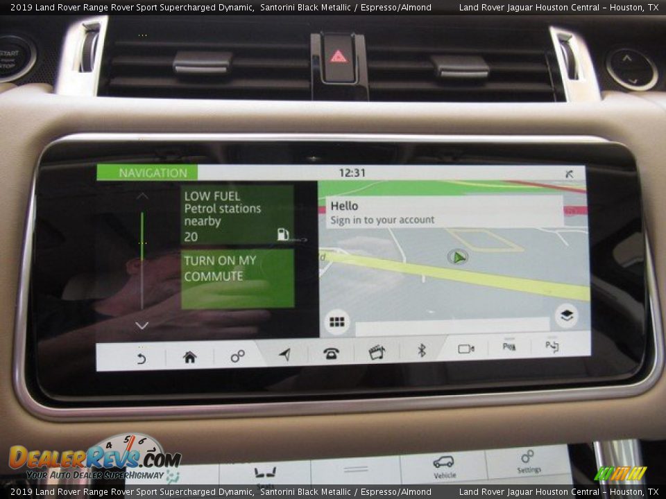 2019 Land Rover Range Rover Sport Supercharged Dynamic Santorini Black Metallic / Espresso/Almond Photo #33