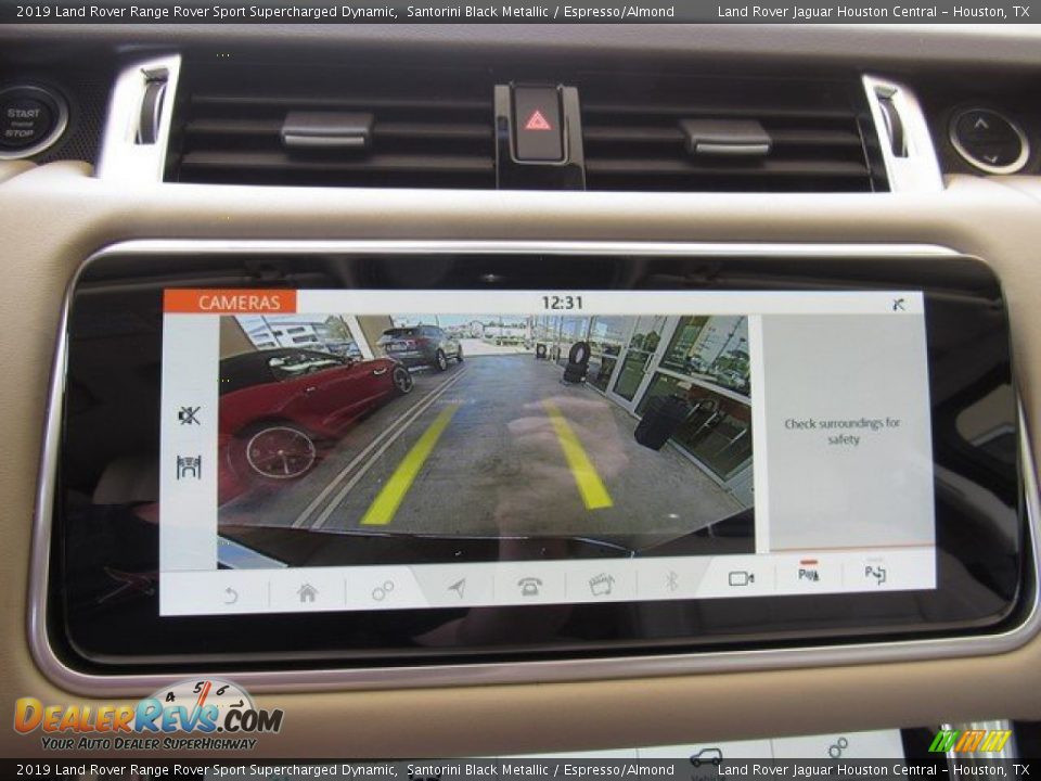 2019 Land Rover Range Rover Sport Supercharged Dynamic Santorini Black Metallic / Espresso/Almond Photo #34