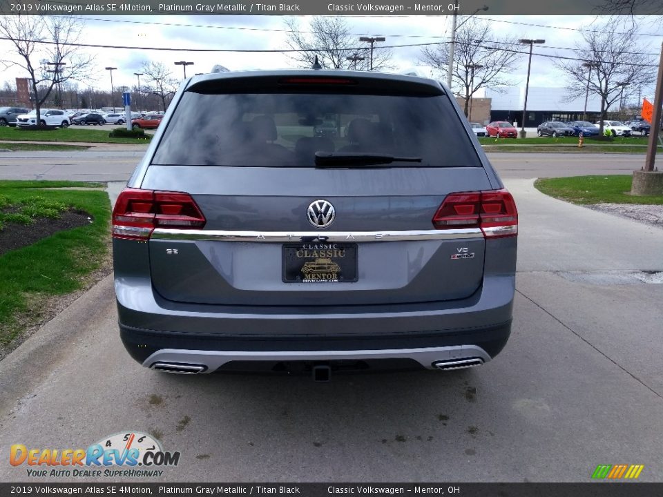 2019 Volkswagen Atlas SE 4Motion Platinum Gray Metallic / Titan Black Photo #5