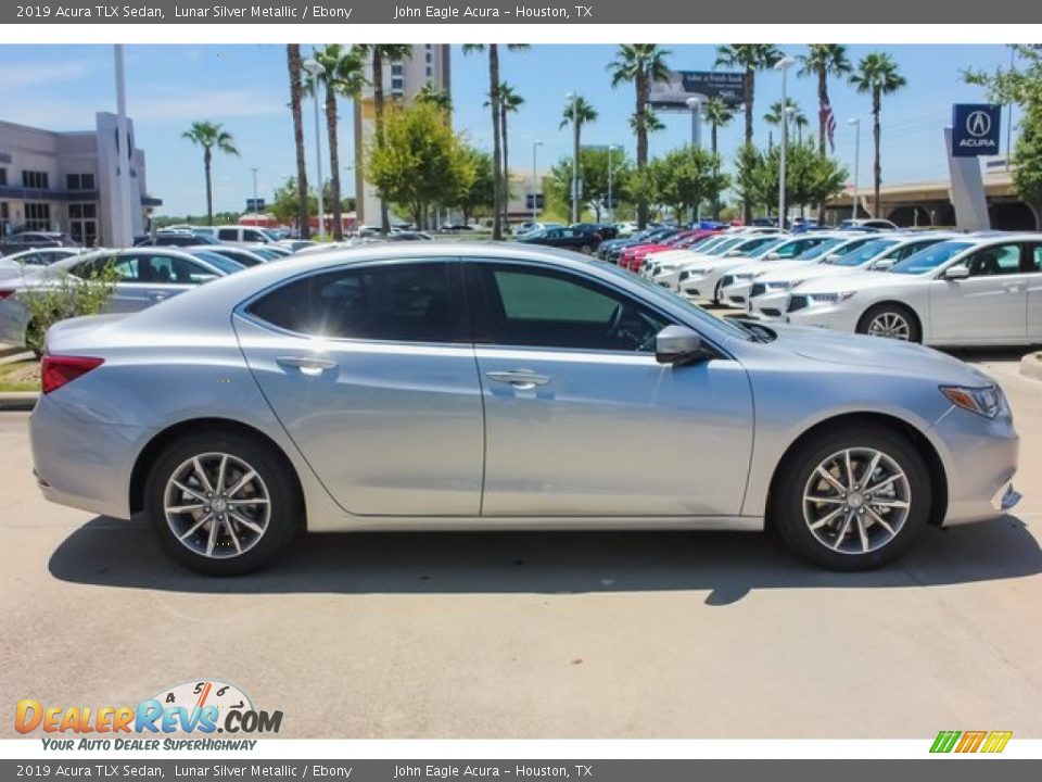 2019 Acura TLX Sedan Lunar Silver Metallic / Ebony Photo #8