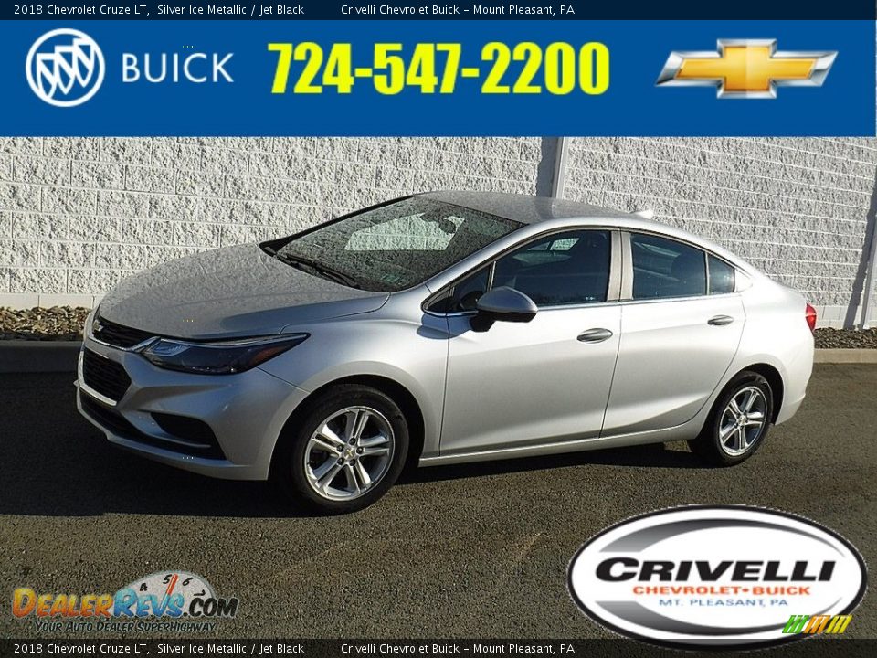 2018 Chevrolet Cruze LT Silver Ice Metallic / Jet Black Photo #1