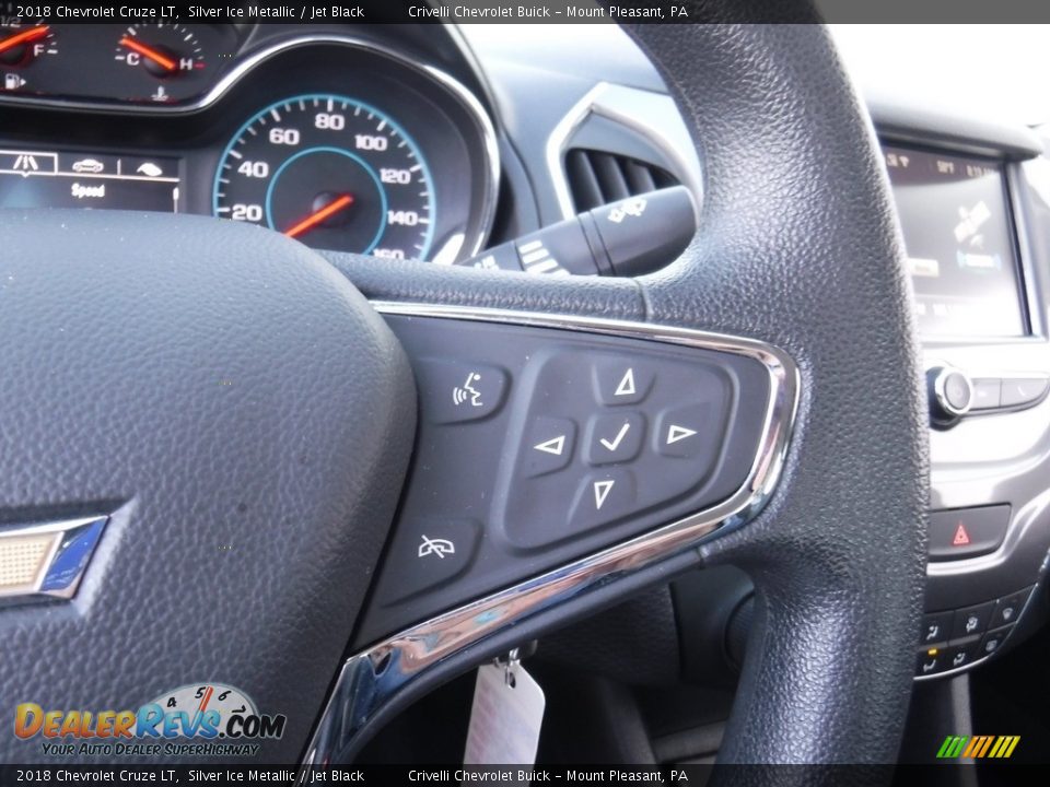 2018 Chevrolet Cruze LT Silver Ice Metallic / Jet Black Photo #20
