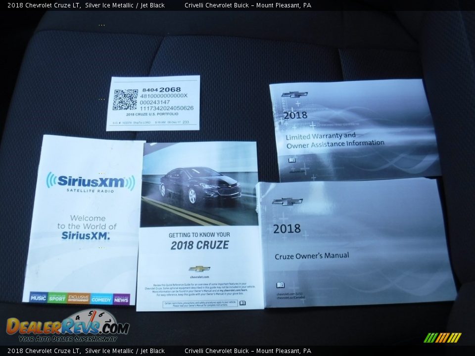 2018 Chevrolet Cruze LT Silver Ice Metallic / Jet Black Photo #31