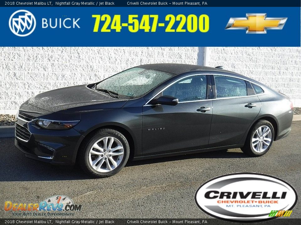2018 Chevrolet Malibu LT Nightfall Gray Metallic / Jet Black Photo #1