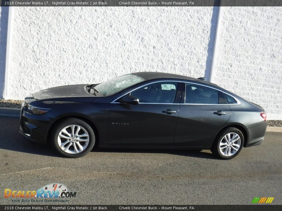 2018 Chevrolet Malibu LT Nightfall Gray Metallic / Jet Black Photo #2