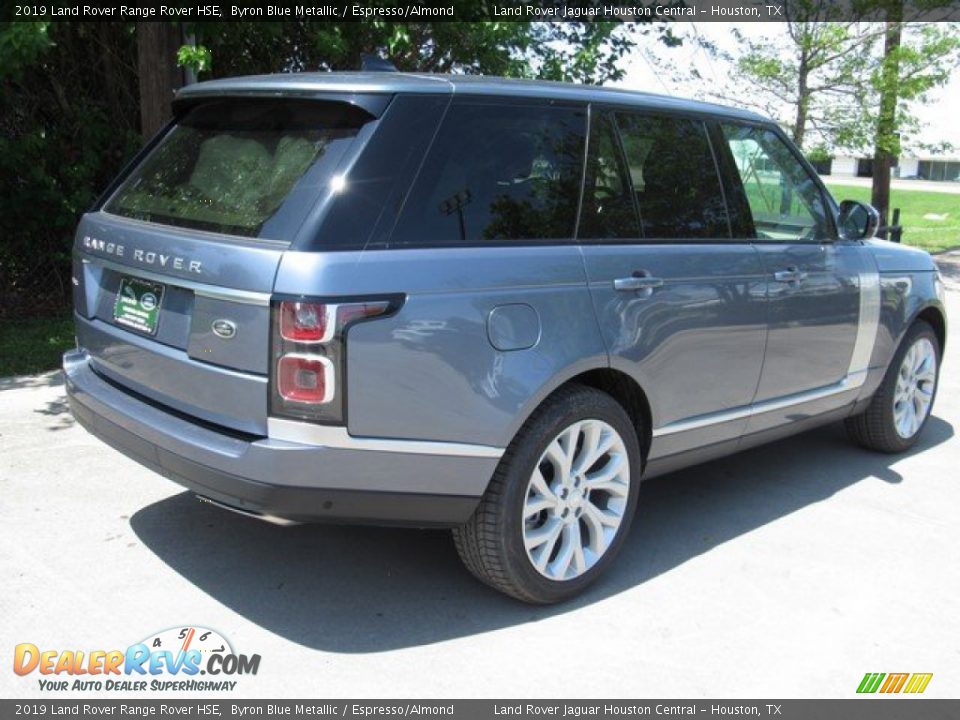 2019 Land Rover Range Rover HSE Byron Blue Metallic / Espresso/Almond Photo #7