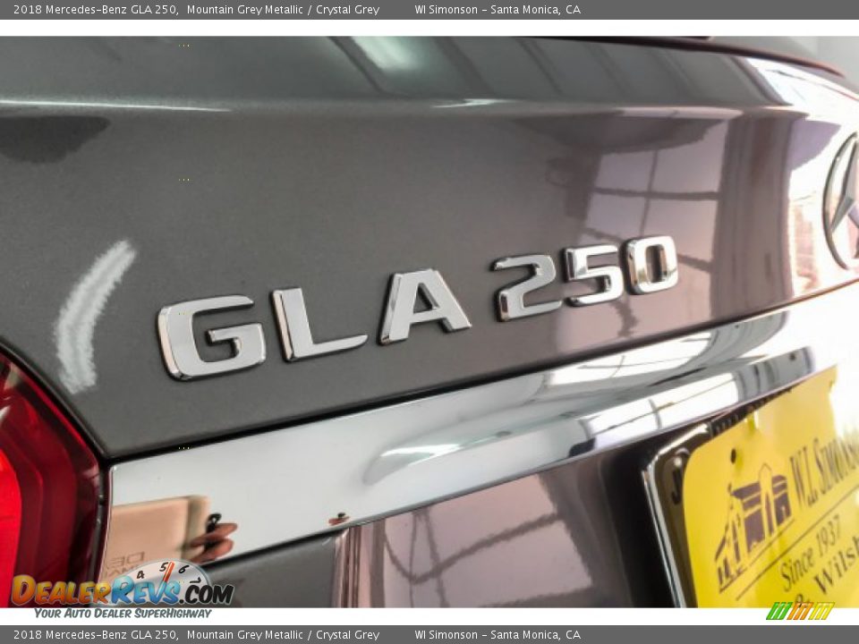2018 Mercedes-Benz GLA 250 Mountain Grey Metallic / Crystal Grey Photo #7