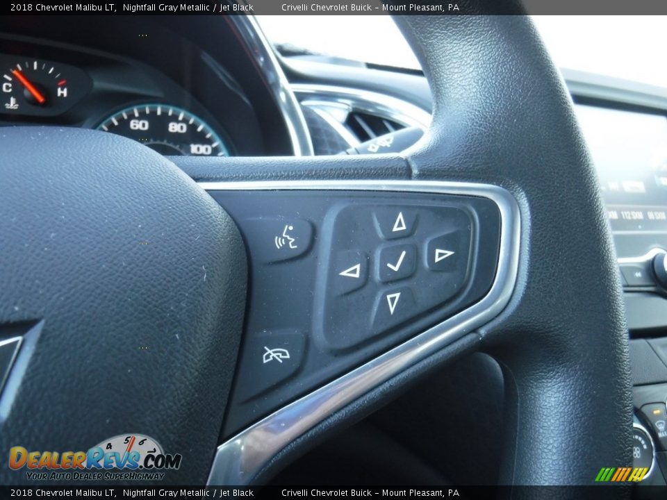 2018 Chevrolet Malibu LT Nightfall Gray Metallic / Jet Black Photo #21