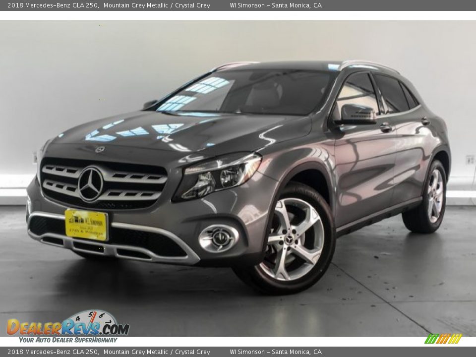 2018 Mercedes-Benz GLA 250 Mountain Grey Metallic / Crystal Grey Photo #12
