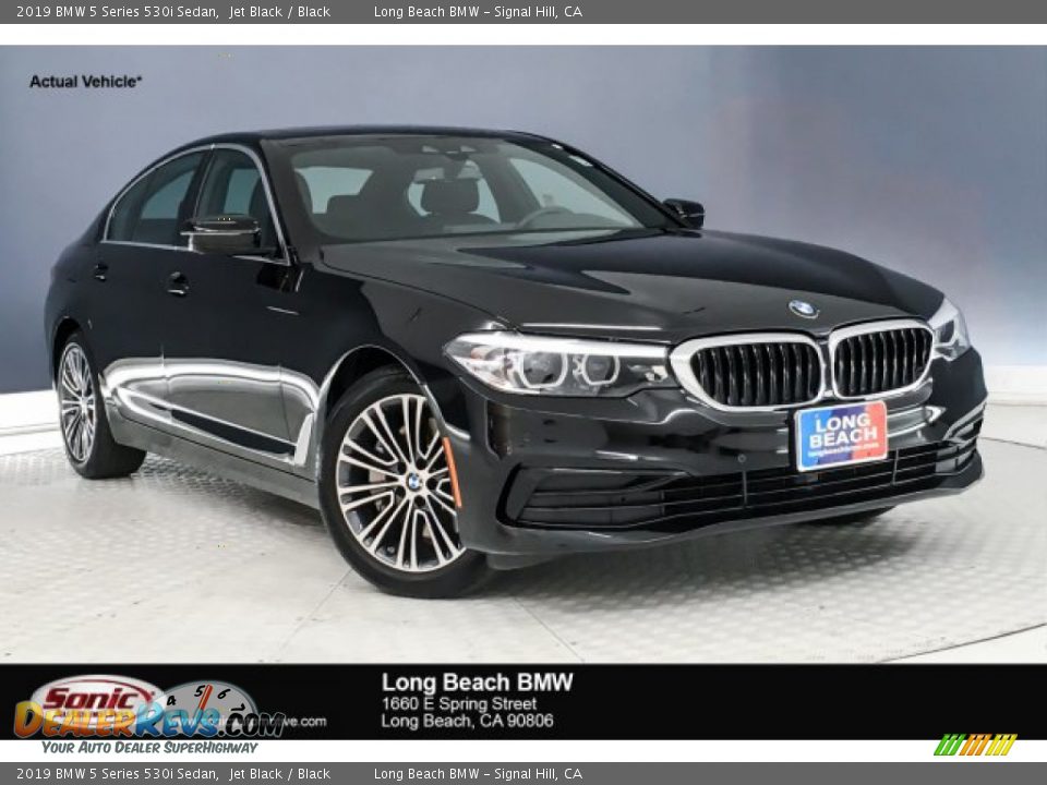2019 BMW 5 Series 530i Sedan Jet Black / Black Photo #1