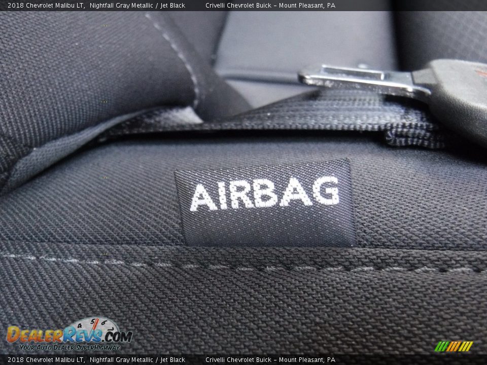 2018 Chevrolet Malibu LT Nightfall Gray Metallic / Jet Black Photo #28