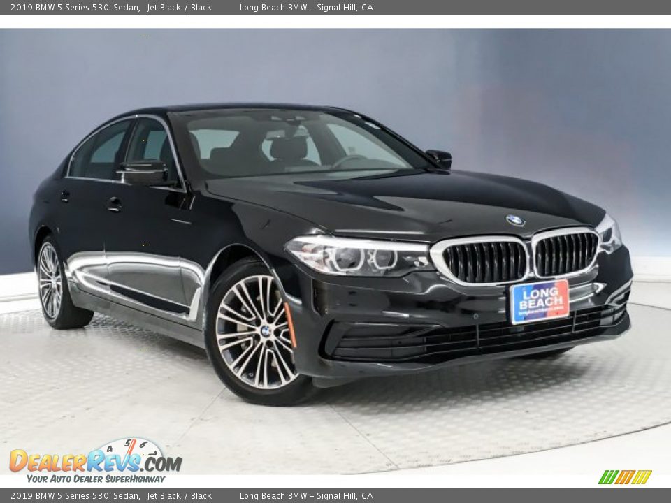2019 BMW 5 Series 530i Sedan Jet Black / Black Photo #14