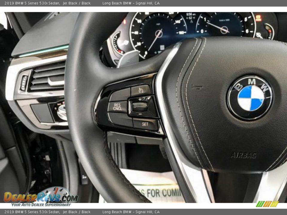2019 BMW 5 Series 530i Sedan Jet Black / Black Photo #15