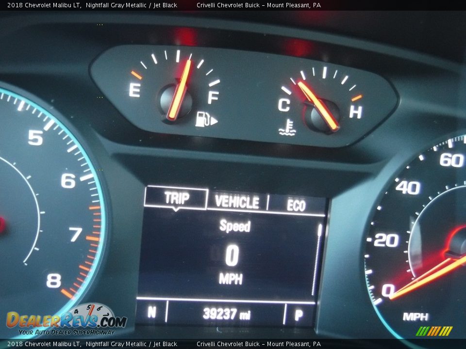 2018 Chevrolet Malibu LT Nightfall Gray Metallic / Jet Black Photo #35