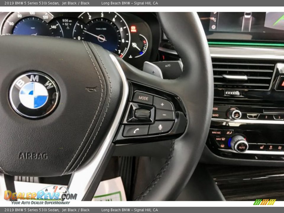 2019 BMW 5 Series 530i Sedan Jet Black / Black Photo #16