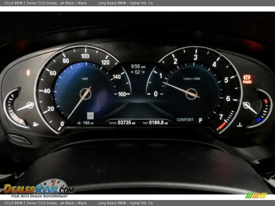 2019 BMW 5 Series 530i Sedan Jet Black / Black Photo #18