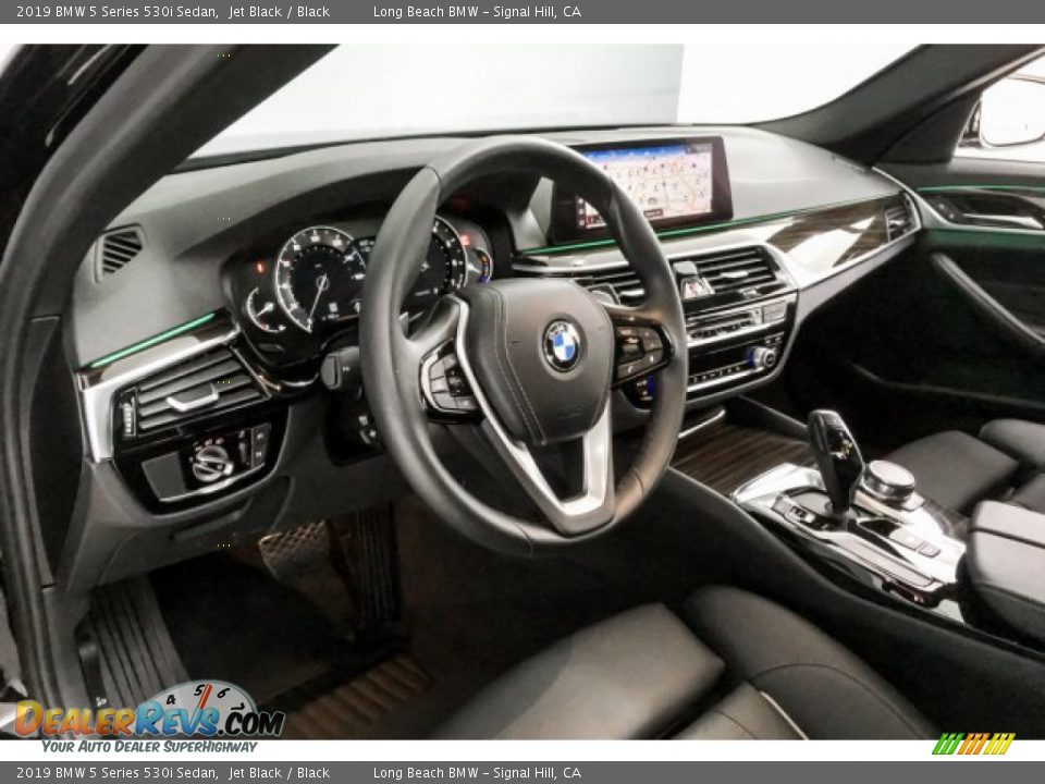 2019 BMW 5 Series 530i Sedan Jet Black / Black Photo #20