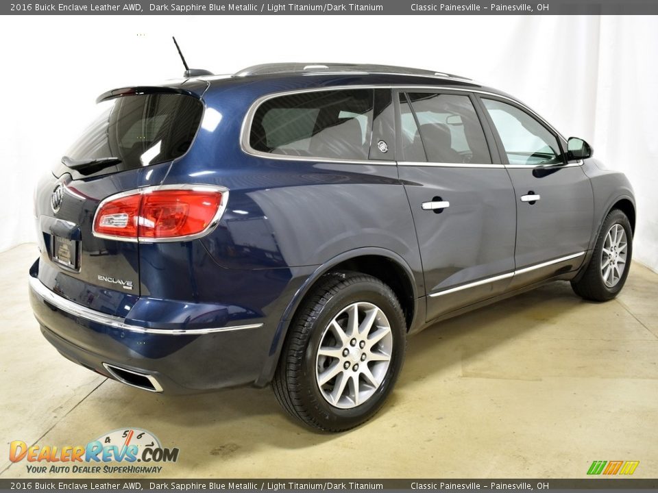 2016 Buick Enclave Leather AWD Dark Sapphire Blue Metallic / Light Titanium/Dark Titanium Photo #2