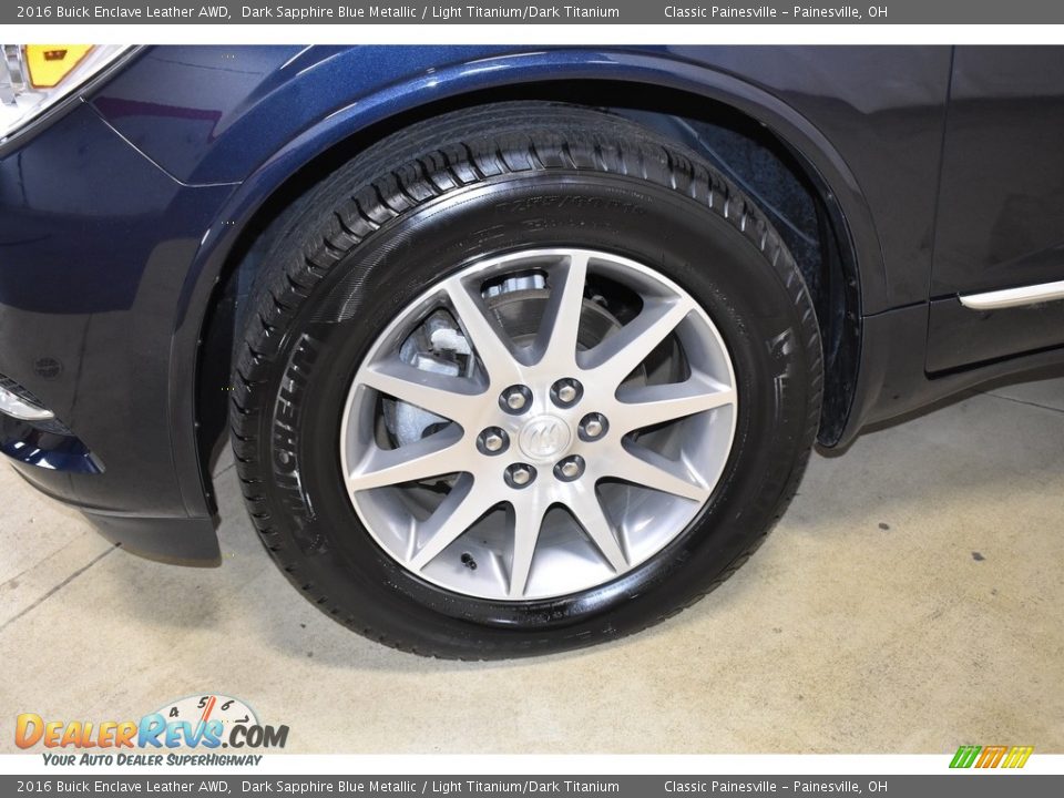 2016 Buick Enclave Leather AWD Dark Sapphire Blue Metallic / Light Titanium/Dark Titanium Photo #5