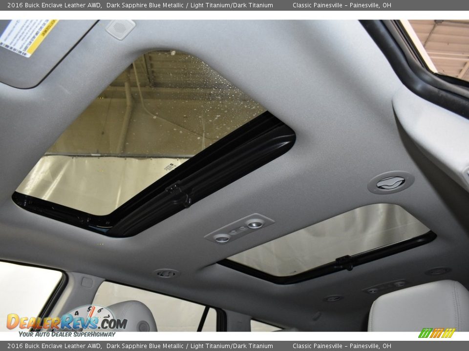 2016 Buick Enclave Leather AWD Dark Sapphire Blue Metallic / Light Titanium/Dark Titanium Photo #6