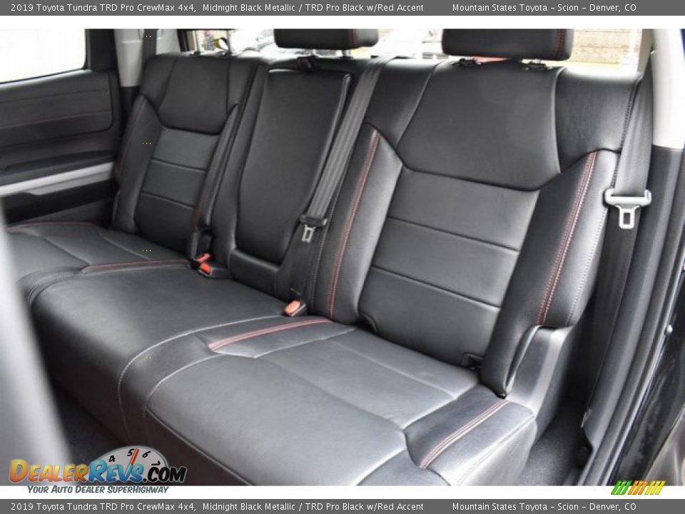 Rear Seat of 2019 Toyota Tundra TRD Pro CrewMax 4x4 Photo #10