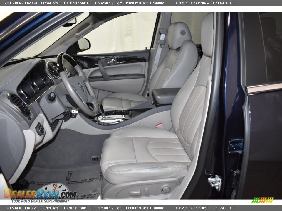 2016 Buick Enclave Leather AWD Dark Sapphire Blue Metallic / Light Titanium/Dark Titanium Photo #7