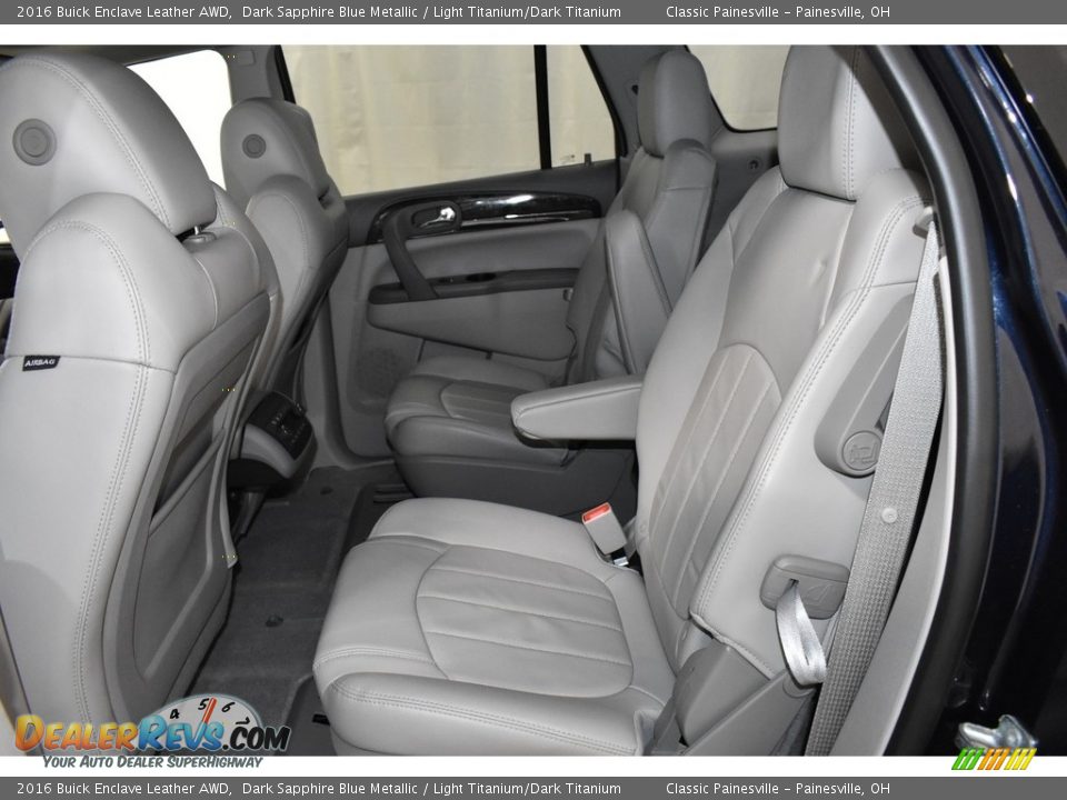 2016 Buick Enclave Leather AWD Dark Sapphire Blue Metallic / Light Titanium/Dark Titanium Photo #8