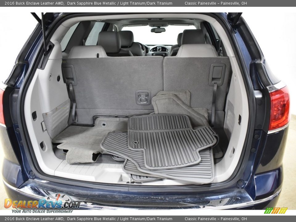 2016 Buick Enclave Leather AWD Dark Sapphire Blue Metallic / Light Titanium/Dark Titanium Photo #10