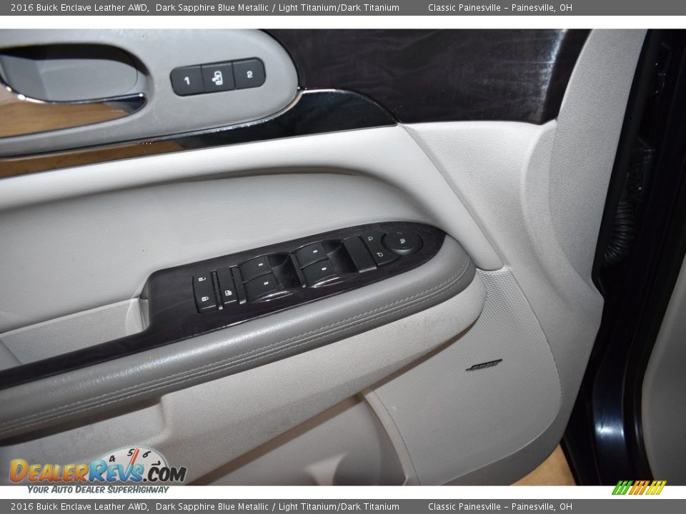 2016 Buick Enclave Leather AWD Dark Sapphire Blue Metallic / Light Titanium/Dark Titanium Photo #11