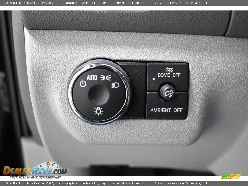 2016 Buick Enclave Leather AWD Dark Sapphire Blue Metallic / Light Titanium/Dark Titanium Photo #12