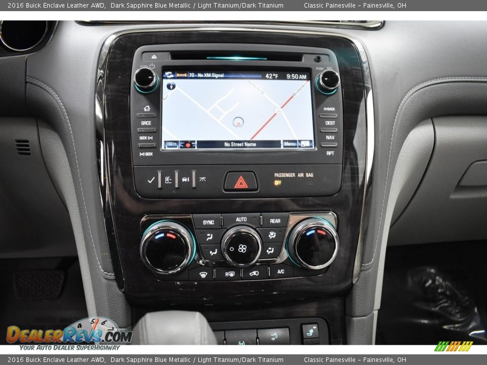 2016 Buick Enclave Leather AWD Dark Sapphire Blue Metallic / Light Titanium/Dark Titanium Photo #14