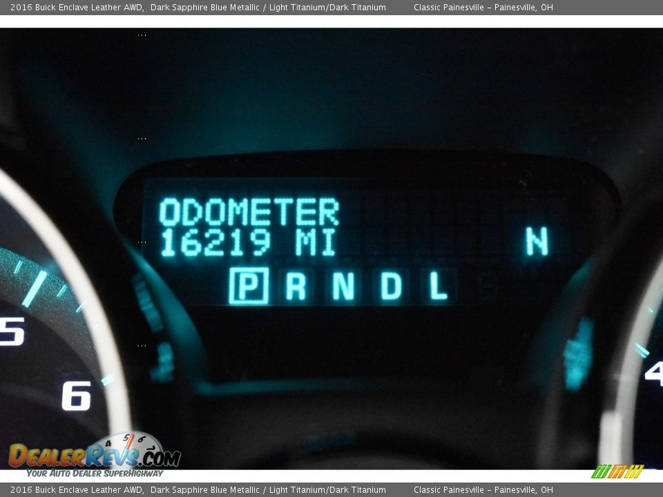 2016 Buick Enclave Leather AWD Dark Sapphire Blue Metallic / Light Titanium/Dark Titanium Photo #16