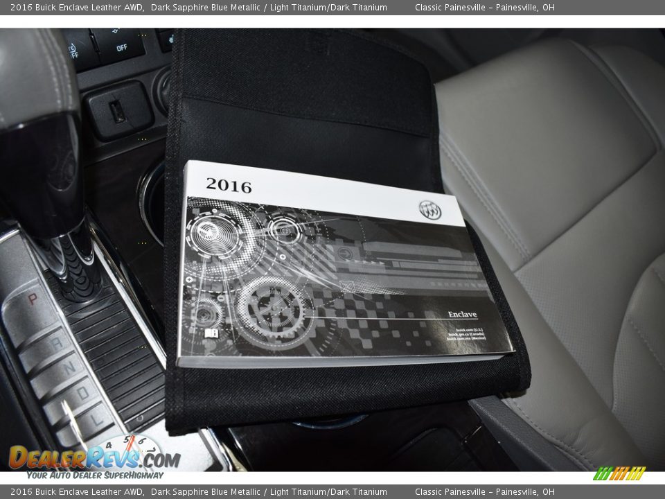 2016 Buick Enclave Leather AWD Dark Sapphire Blue Metallic / Light Titanium/Dark Titanium Photo #17