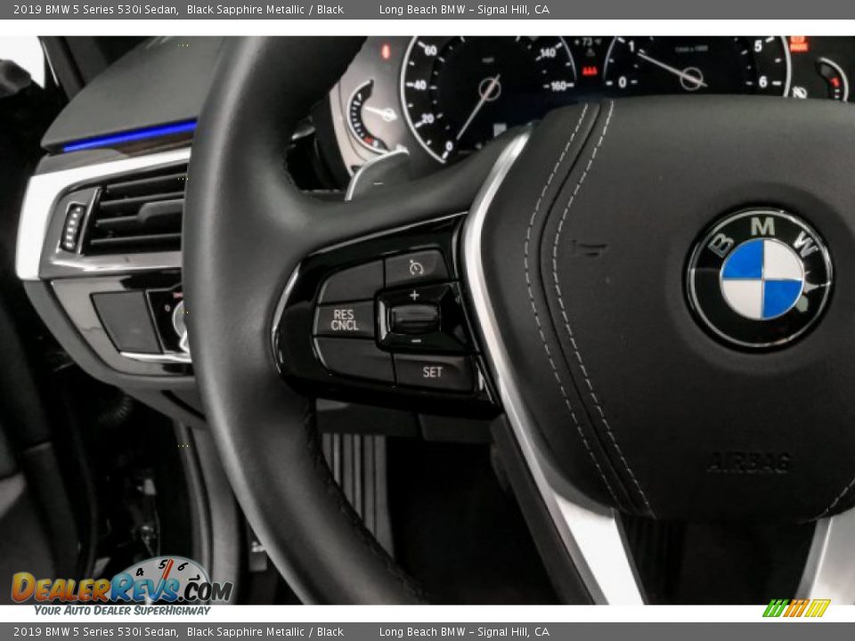 2019 BMW 5 Series 530i Sedan Black Sapphire Metallic / Black Photo #15