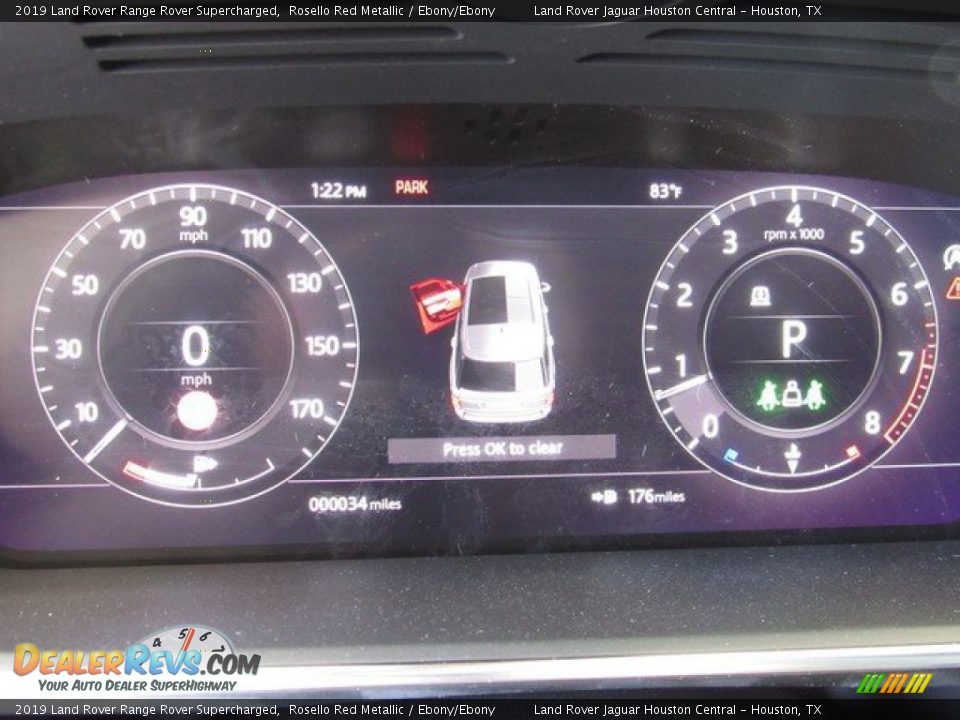 2019 Land Rover Range Rover Supercharged Rosello Red Metallic / Ebony/Ebony Photo #32