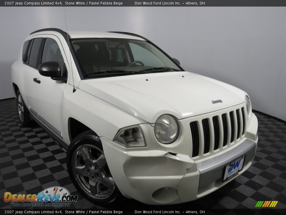 2007 Jeep Compass Limited 4x4 Stone White / Pastel Pebble Beige Photo #2