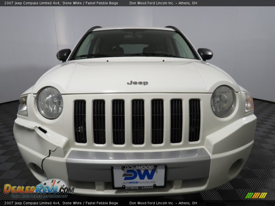 2007 Jeep Compass Limited 4x4 Stone White / Pastel Pebble Beige Photo #3