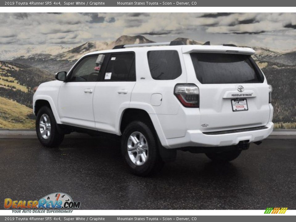2019 Toyota 4Runner SR5 4x4 Super White / Graphite Photo #3
