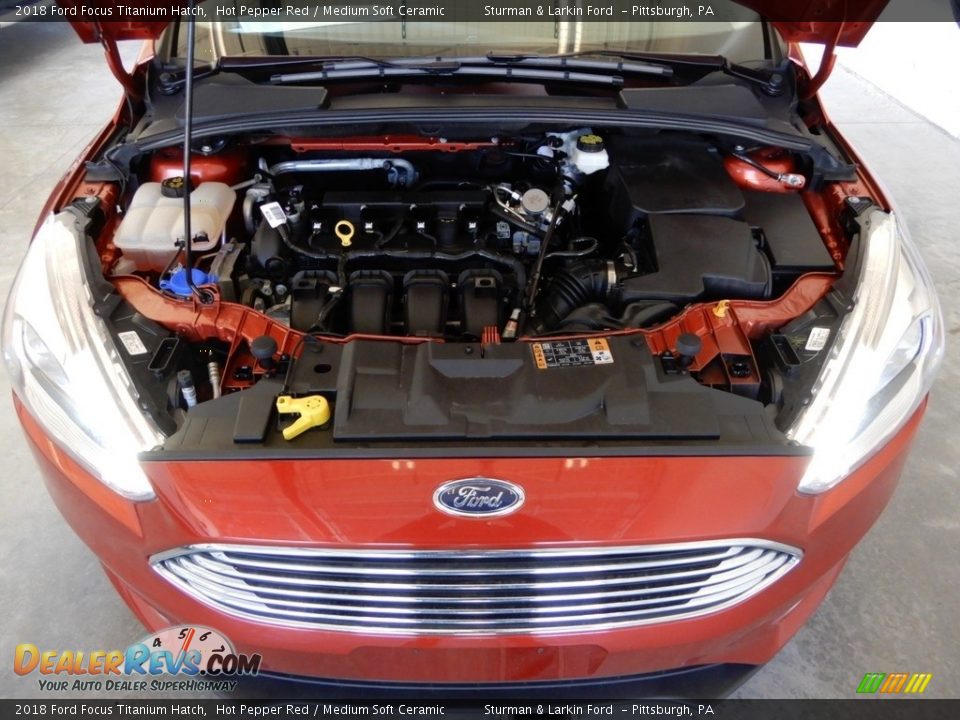 2018 Ford Focus Titanium Hatch Hot Pepper Red / Medium Soft Ceramic Photo #13