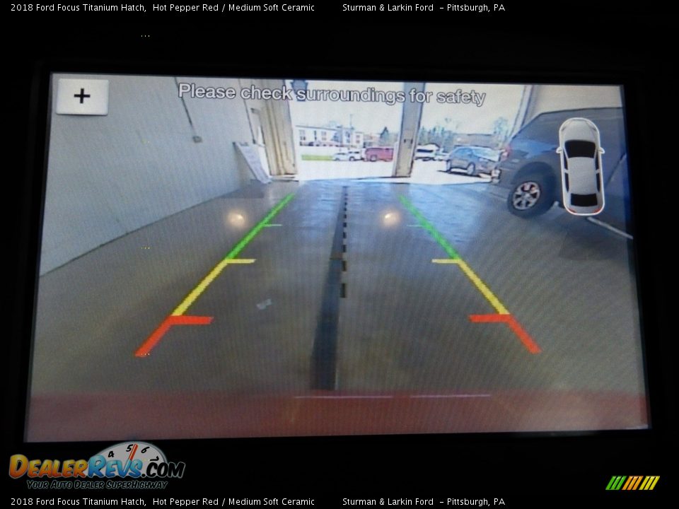 2018 Ford Focus Titanium Hatch Hot Pepper Red / Medium Soft Ceramic Photo #21