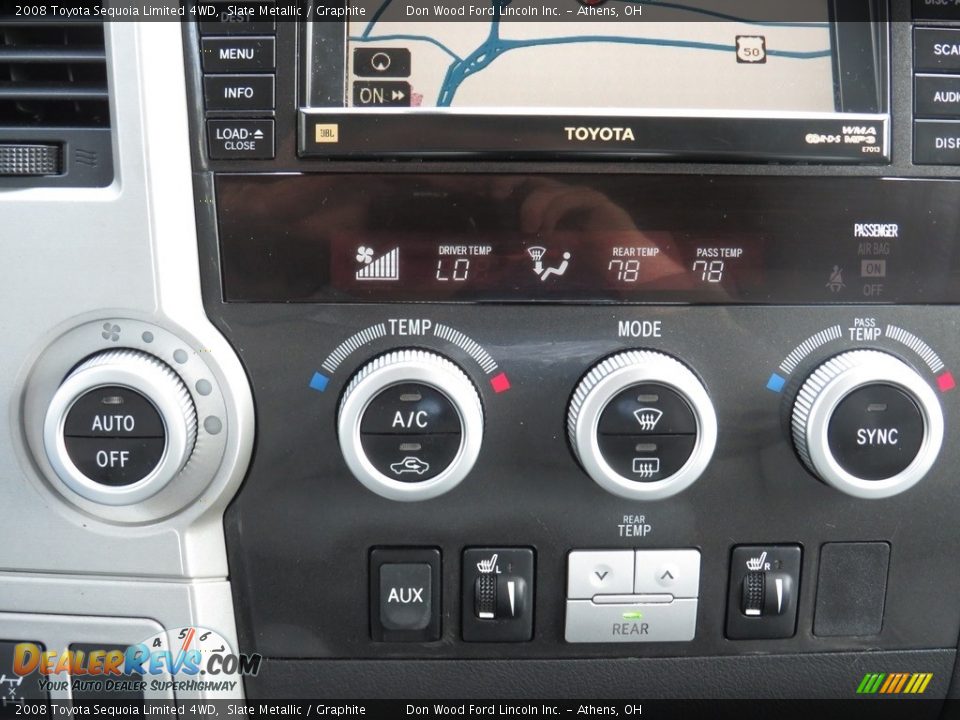 2008 Toyota Sequoia Limited 4WD Slate Metallic / Graphite Photo #18