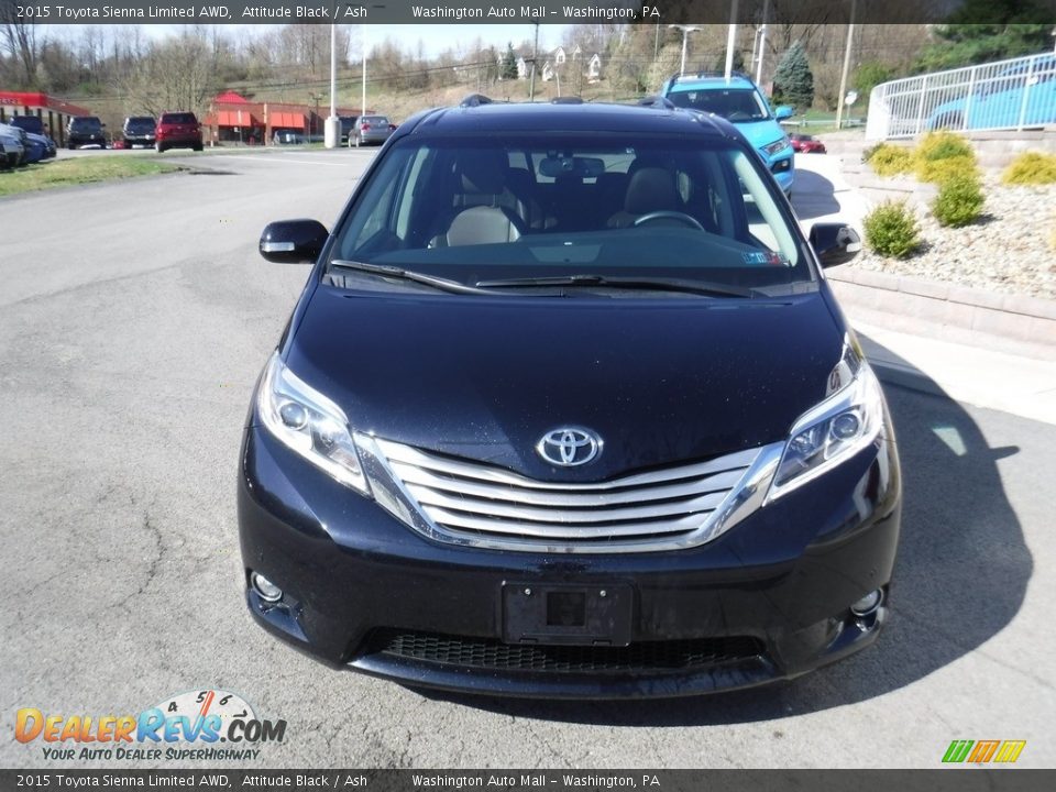 2015 Toyota Sienna Limited AWD Attitude Black / Ash Photo #3
