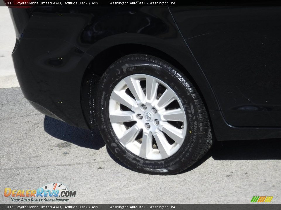 2015 Toyota Sienna Limited AWD Attitude Black / Ash Photo #4