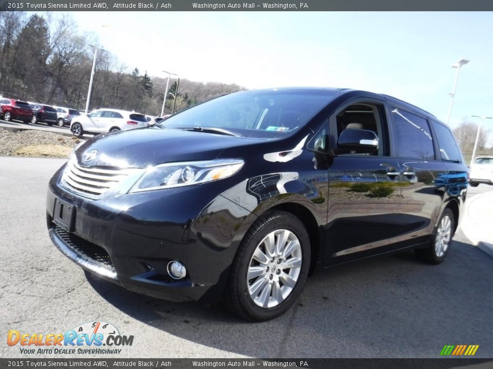2015 Toyota Sienna Limited AWD Attitude Black / Ash Photo #6