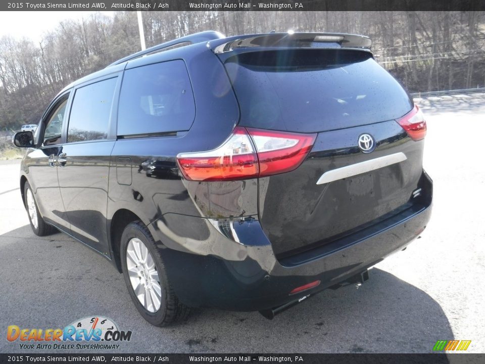 2015 Toyota Sienna Limited AWD Attitude Black / Ash Photo #10